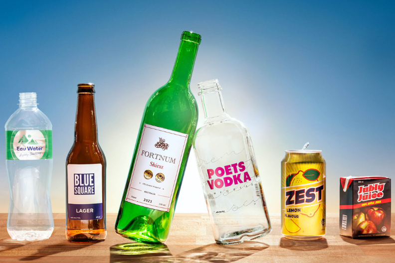 Wine and spirit bottle refund poster